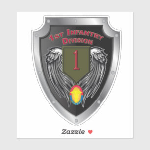 Första Infantry Division "Big Red One" Klistermärken