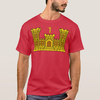 Första Ingenjör-bataljonen med nummer wt T Shirt