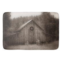 Första insnöade November badmatta