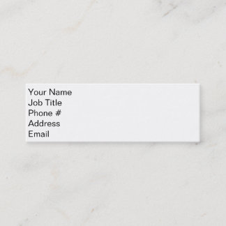 Första intryck mini visitkort