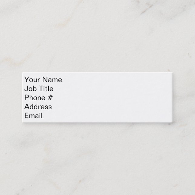 Första intryck mini visitkort (Framsida)