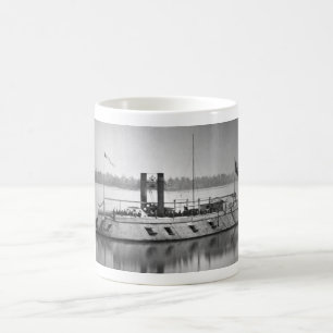 Första ironclad gunboat_War avbildar Kaffemugg