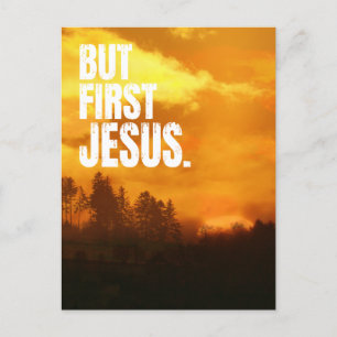 FÖRSTA JESUS NATUR MORGANSOL UPPGÅNG VYKORT
