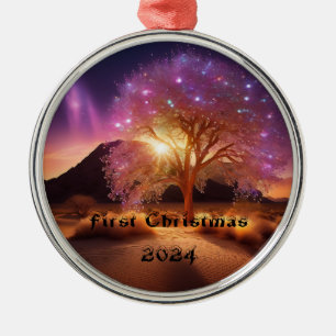 Första jul 2024 julgransprydnad metall