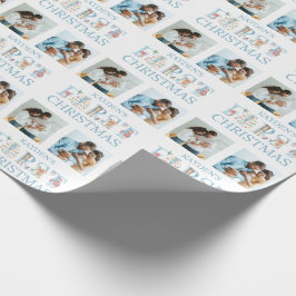 Första jul 2 Foto Cute Animal Typography Presentpapper