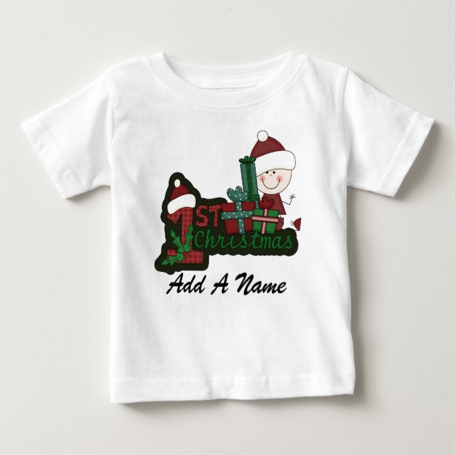 Första jul-Baby i-lagret T-shirt (Framsida)