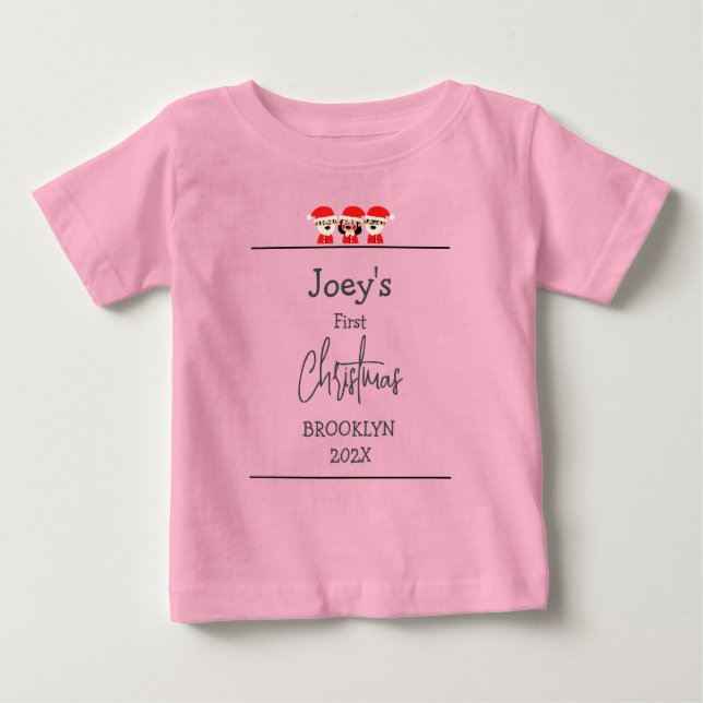 Första jul, baby t shirt (Framsida)