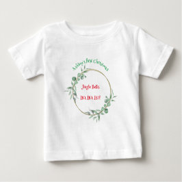 Första jul, Baby Top. Anpassadets text. T Shirt