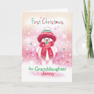 Första jul, farmor, Snö baby och Nappar Helgkort