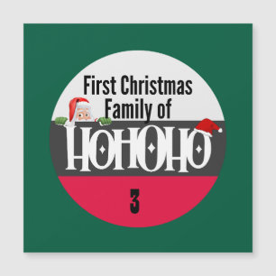 Första jul Ho Ho Ho-familjen Personalize