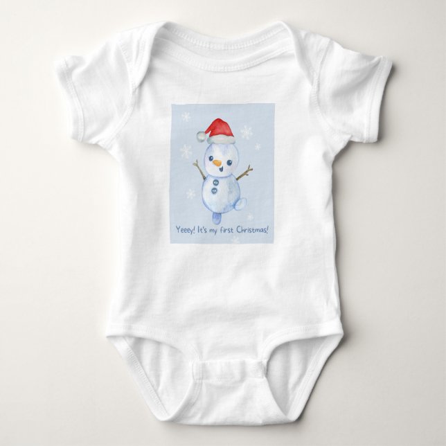 Första jul i baby t shirt (Framsida)
