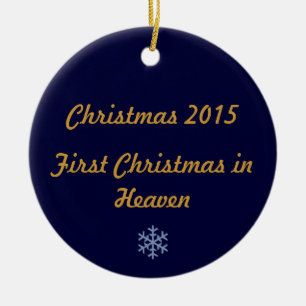 Första jul i himmel 2015 julgransprydnad keramik