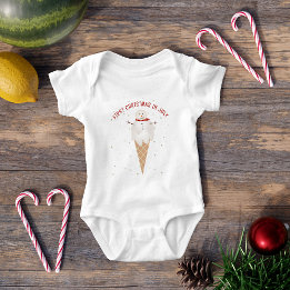 Första jul i juli Cute Cute Cream Snögubbe Tee