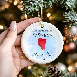 Första jul i Nevada-staten Ornament