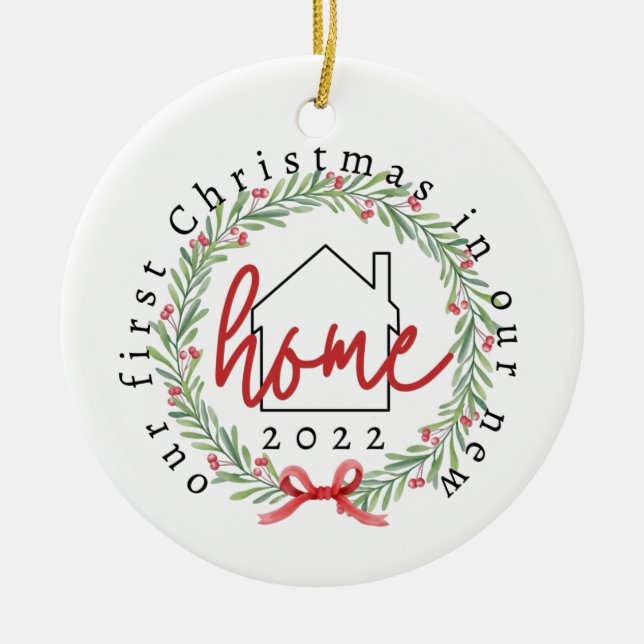 Första jul i New Home Ornament (Framsidan)