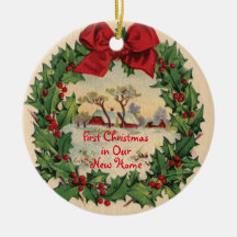 Första jul i New Home Ornament