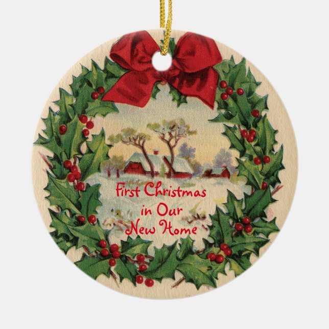Första jul i New Home Ornament (Framsidan)