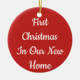 Första jul i vår nya hem- prydnad julgransprydnad keramik