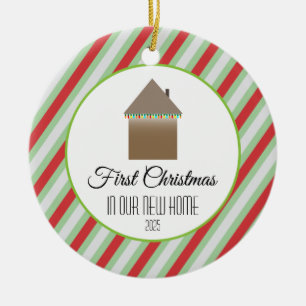 Första jul i vårt nya hem julgransprydnad keramik