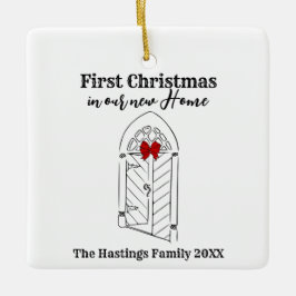 Första jul i vårt nya hem julgransprydnad keramik