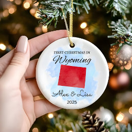 Första jul i Wyoming-staten Ornament