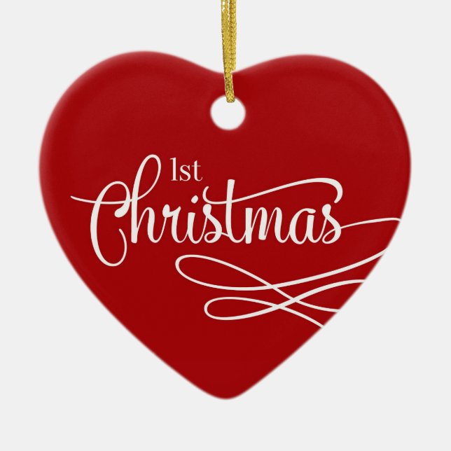 Första jul med Baby 2017 Julgransprydnad Keramik (Framsidan)