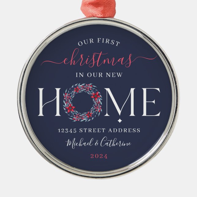 Första jul - ny Elegant för marin krans Julgransprydnad Metall (Framsidan)