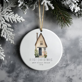 Första jul - ny hemmavattenfärg - Ornament