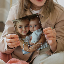Första jul som Big Sister Photo Julkort