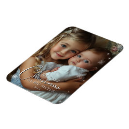 Första jul som Big Sister Photo Magnet