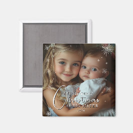 Första jul som Big Sister Photo Magnet