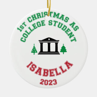 Första jul som college student ornament