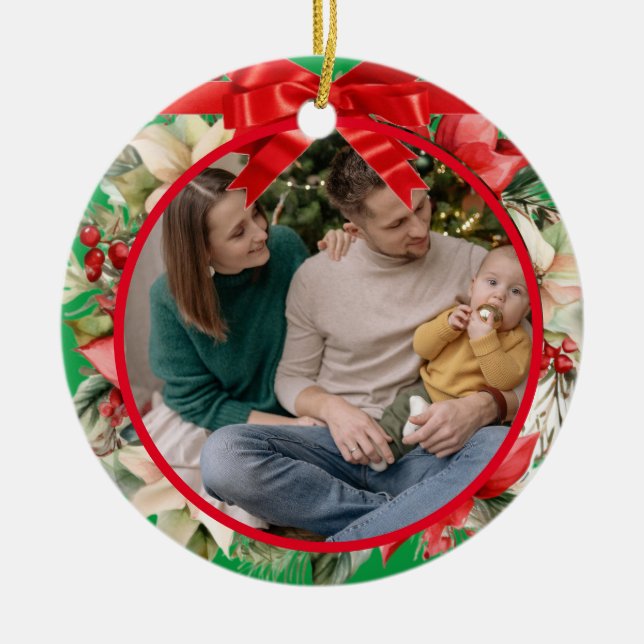 Första jul som föräldraAnpassningsbar Ornament (Framsidan)