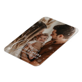 Första jul som föräldrar Flexible Photo Magnet