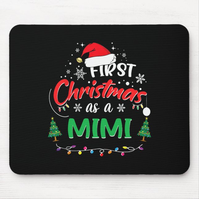 Första jul som första julmatchning musmatta (Framsidan)