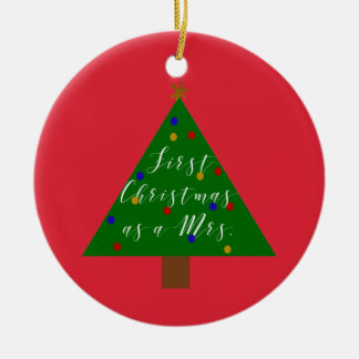 Första jul som fru Personlig Ornament