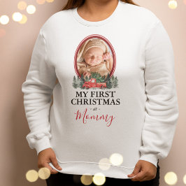 Första jul som Mamma Red Lastbil T Shirt