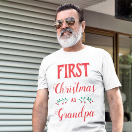 Första jul som morfar-familjens matchning t shirt