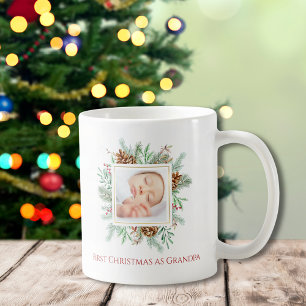Första jul som morfar God jul Mugg