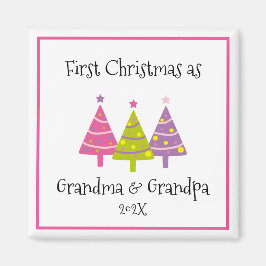 Första jul som morföräldrar magnet