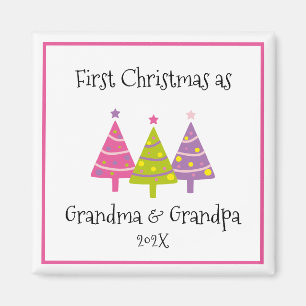 Första jul som morföräldrar magnet