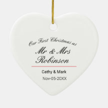 Första jul som Mr och Mrs.