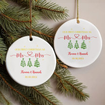 Första jul som Mr. och Mrs Modern Bröllop Date