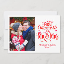 Första jul som Mr och Mrs Personlig Photo