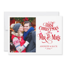 Första jul som Mr och Mrs Personlig Photo