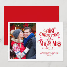 Första jul som Mr och Mrs Personlig Photo