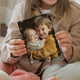 Första jul som storebror fototryck