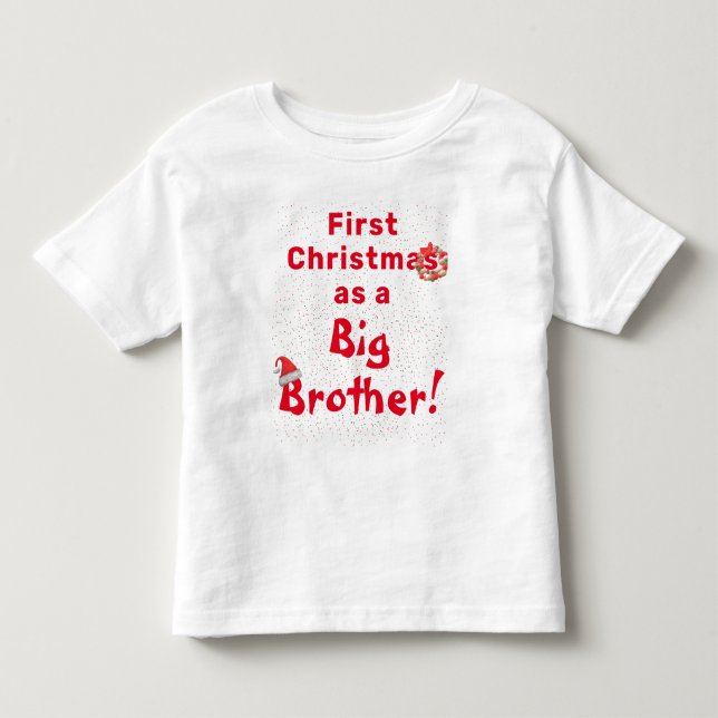 Första jul syskon Barn T-shirt (Framsida)