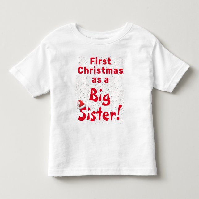 Första jul syskon Barn Tröja (Framsida)