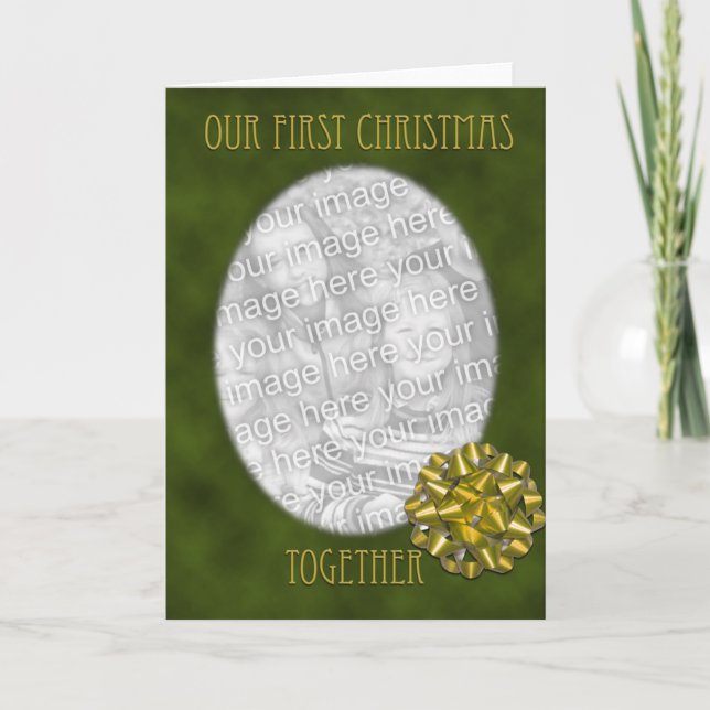 Första jul Tillsammans med Bow Helgkort (Framsida)